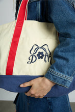 Load image into Gallery viewer, Damson Madder DM Embroidery Tote
