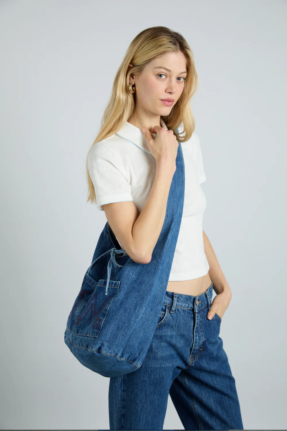 Damson Madder Denim Sling Bag