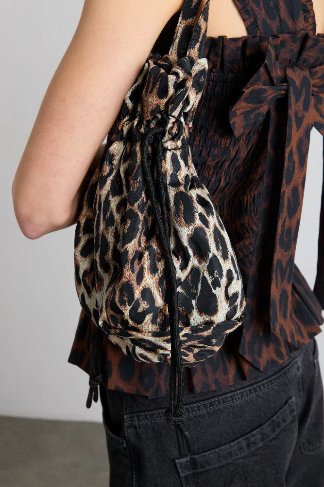 Damson Madder Leopard Pouch Bag