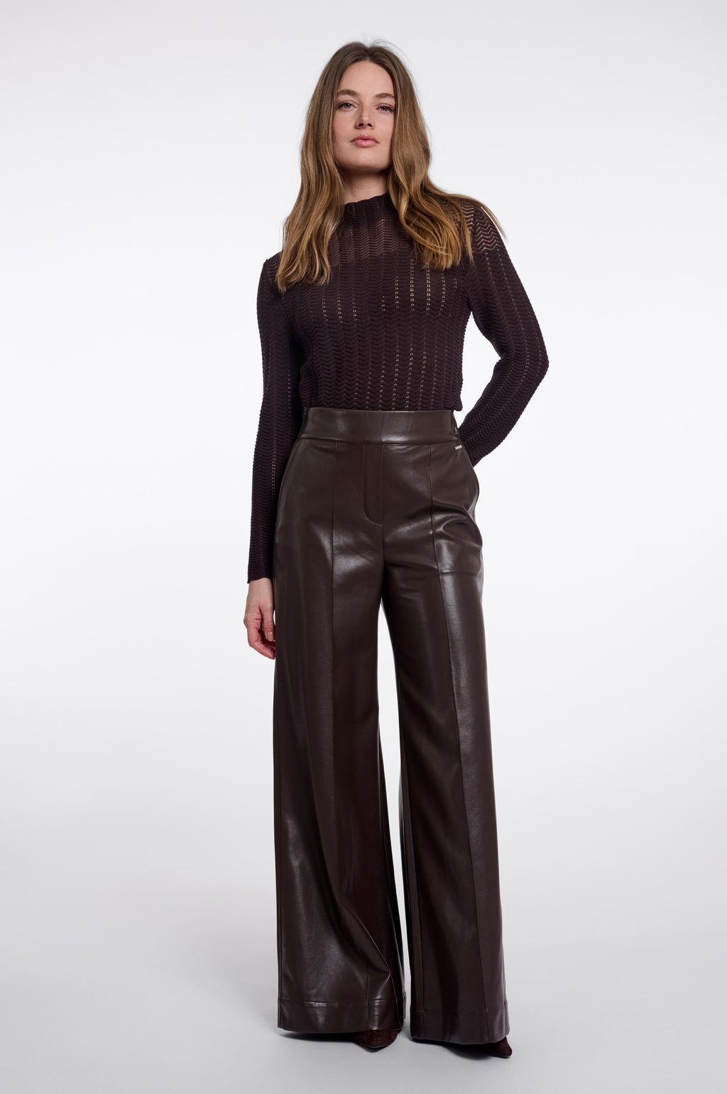 Rino & Pelle Therese Wide Leg Faux leather Pants