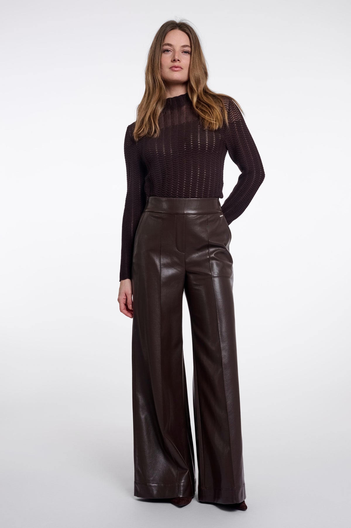 Rino & Pelle Therese Wide Leg Faux leather Pants