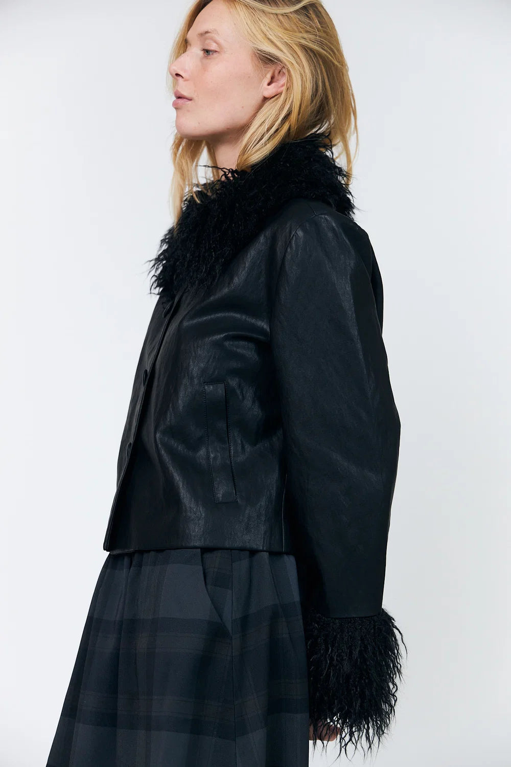 Lollys Laundry Tracy Leather Look Jacket
