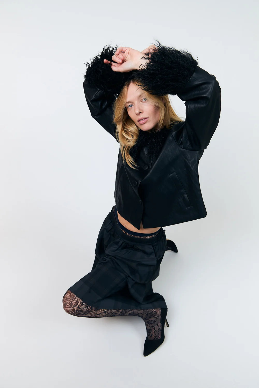 Lollys Laundry Tracy Leather Look Jacket