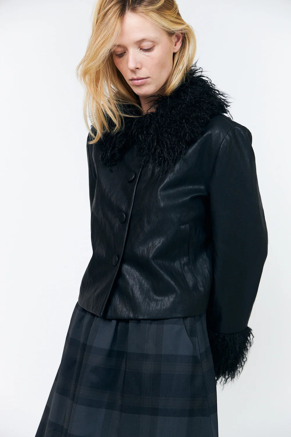 Lollys Laundry Tracy Leather Look Jacket