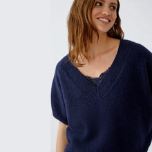 Load image into Gallery viewer, Oui Oversized V Neck Pullover
