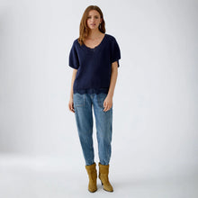 Load image into Gallery viewer, Oui Oversized V Neck Pullover
