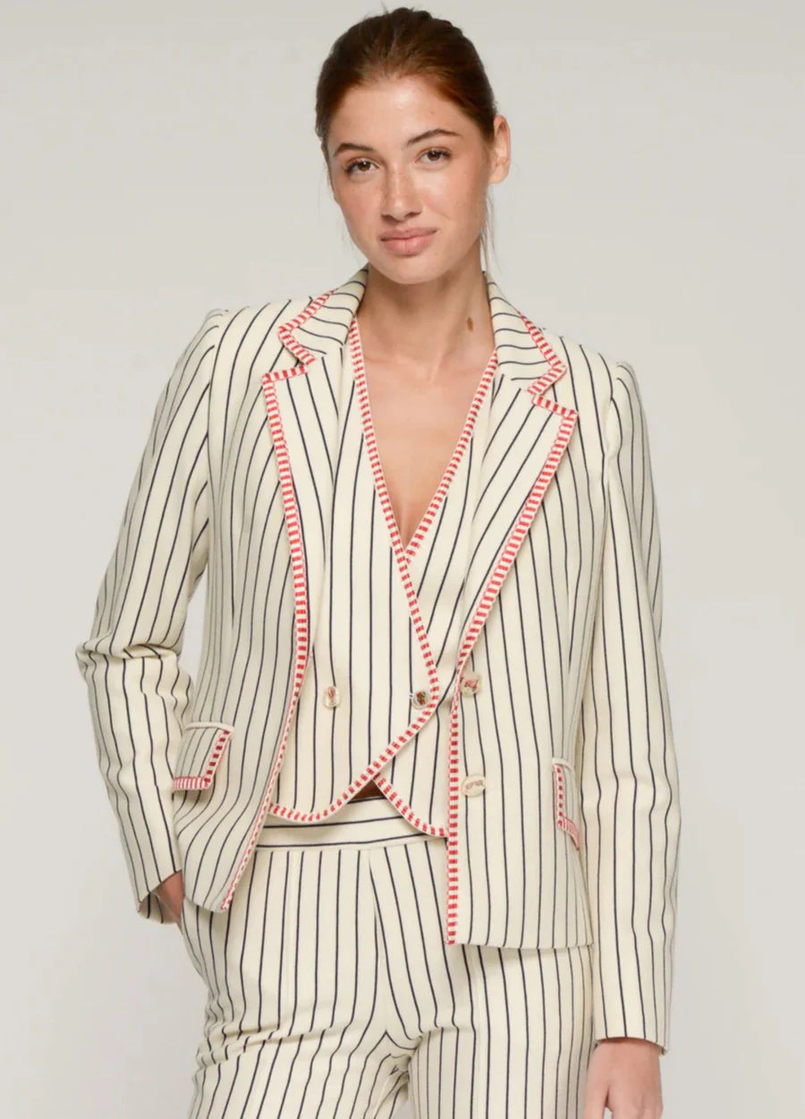 Vilagallo Nuria Striped Blazer