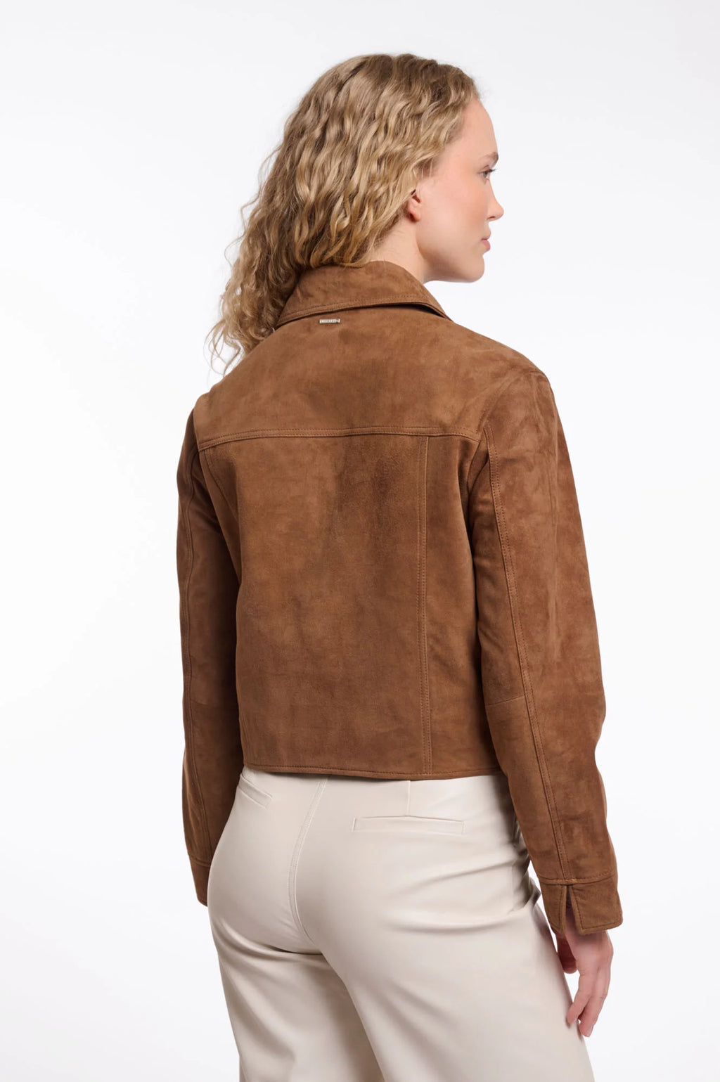 Rino & Pelle Zeyna Full Suede Trucker Jacket