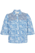 Load image into Gallery viewer, Atelier Reve IrNoire Blue Paisley Shirt
