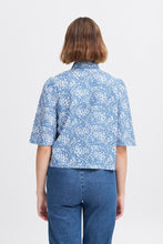 Load image into Gallery viewer, Atelier Reve IrNoire Blue Paisley Shirt
