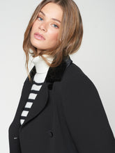 Load image into Gallery viewer, Vilagallo Kate Straight Velvet Lapel Coat
