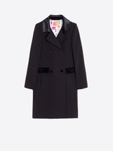 Load image into Gallery viewer, Vilagallo Kate Straight Velvet Lapel Coat
