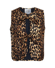 Load image into Gallery viewer, Damson Madder Tilly Leopard Gilet
