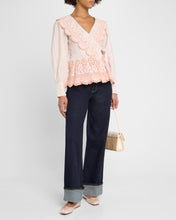 Load image into Gallery viewer, Damson Madder Anais Embroidered Wrap Blouse
