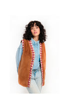 Load image into Gallery viewer, Wild Demba Embroidered Edge Fluffy Waistcoat
