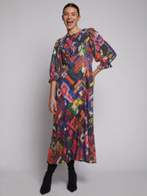 Load image into Gallery viewer, Vilagallo Ikat Sequin Dress
