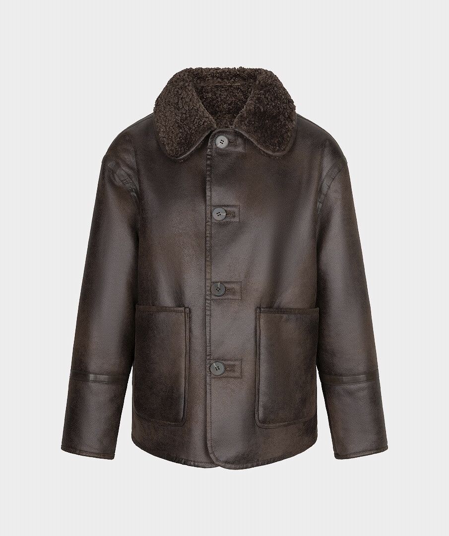 Esqualo Reversible Faux Shearling Jacket