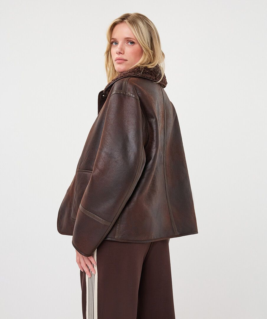 Esqualo Reversible Faux Shearling Jacket