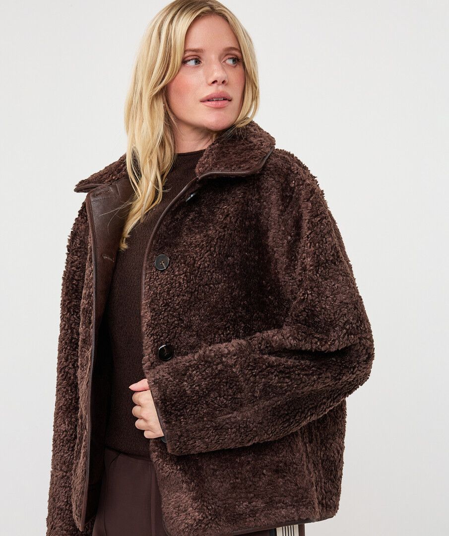 Esqualo Reversible Faux Shearling Jacket