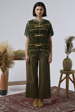 Load image into Gallery viewer, Orfeo Nelly Ikat Fleece Gilet
