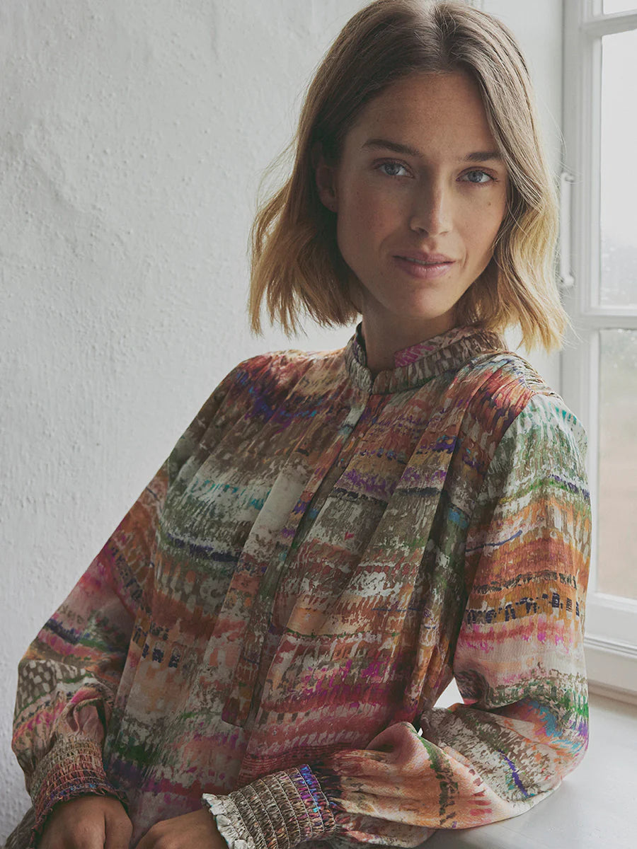 Gustav Sikka Earth Tones Blouse