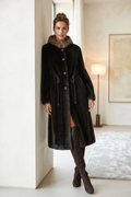 Derhy Gabrielle Faux Fur Layered Coat