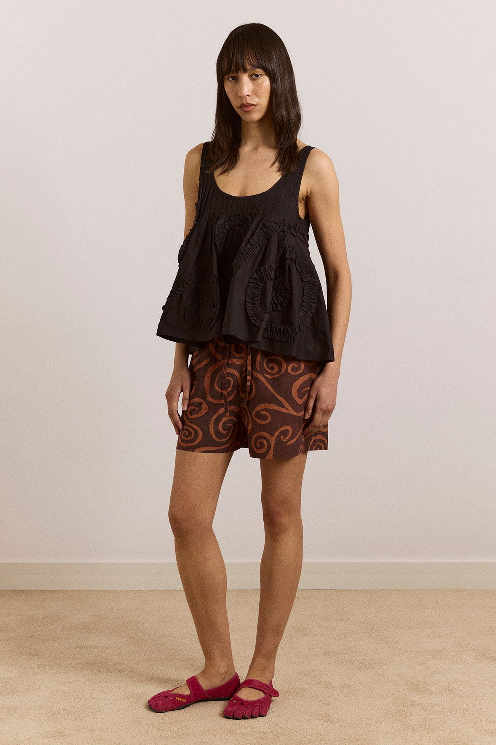 Damson Madder Afina Swirl Shorts