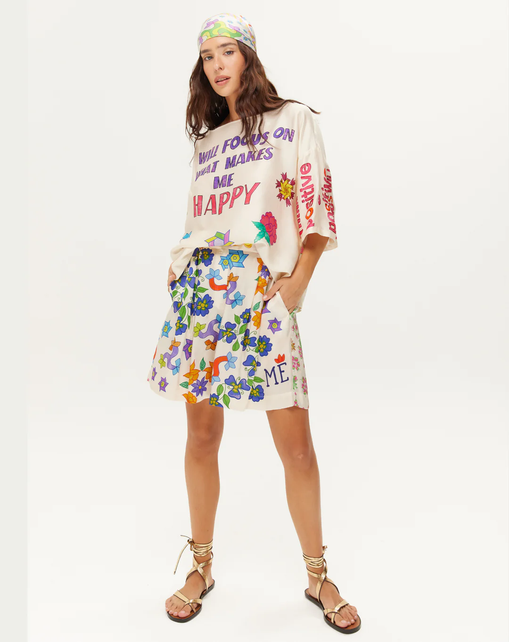 ME369 Dina Pleated Shorts
