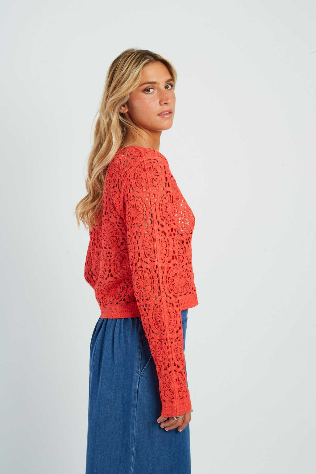 Derhy Pascaline Crochet Cardigan