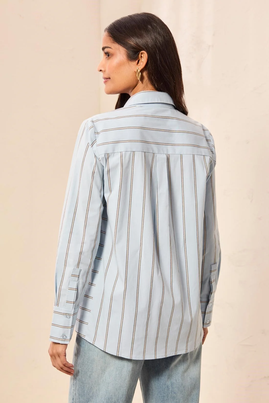 Tribal Blue Stripe Long Shirt