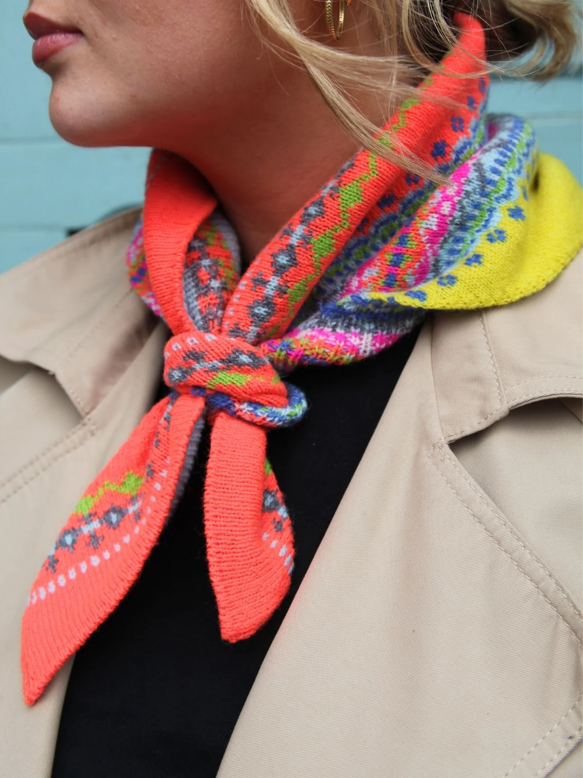 Eribe Fairisle Wool Neckerchief