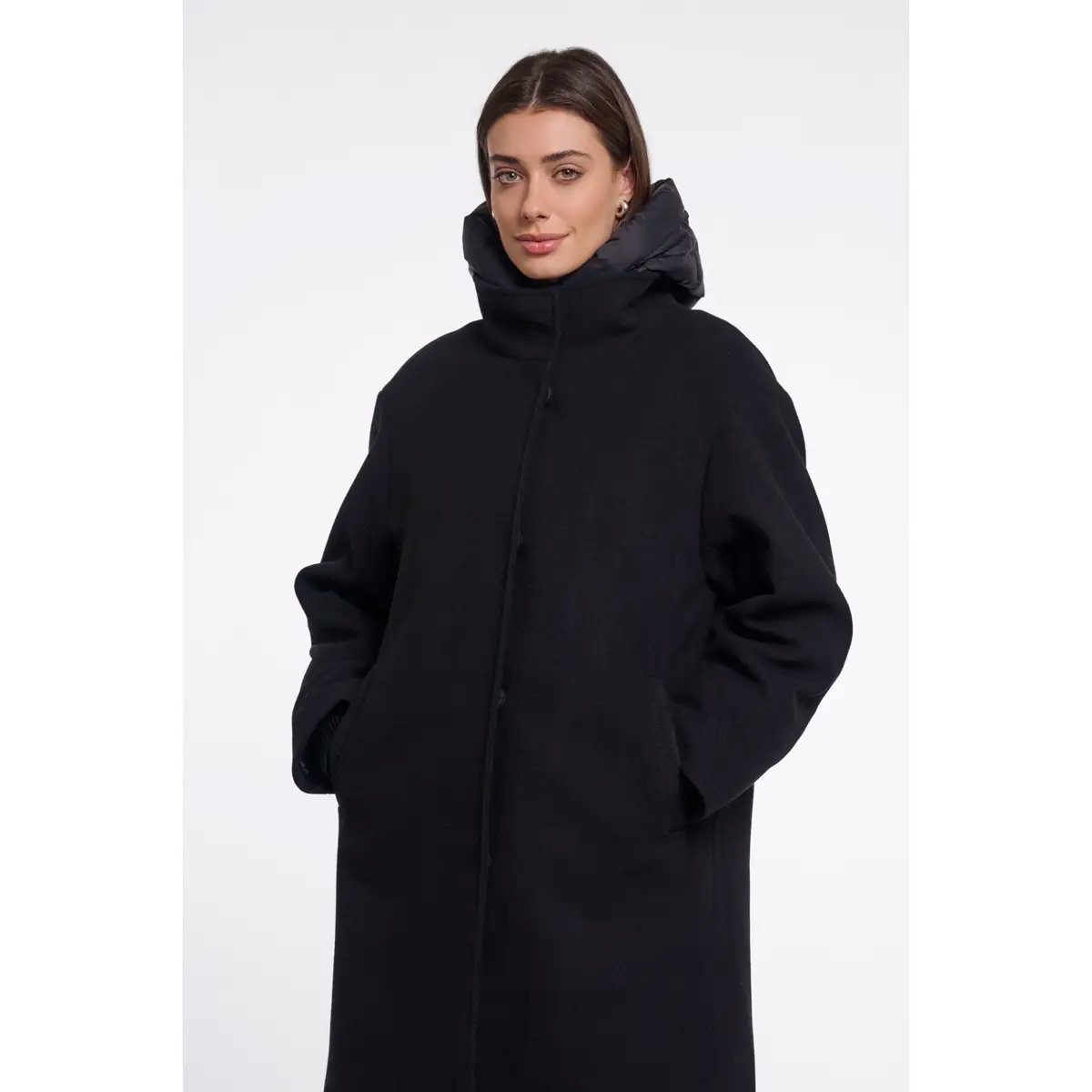 Rino & Pelle Omri Coat with Quilted Inserts
