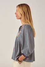Load image into Gallery viewer, Maison Hotel April Gingham Blouse
