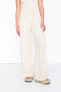 24Colours Linen Blend Striped Trousers
