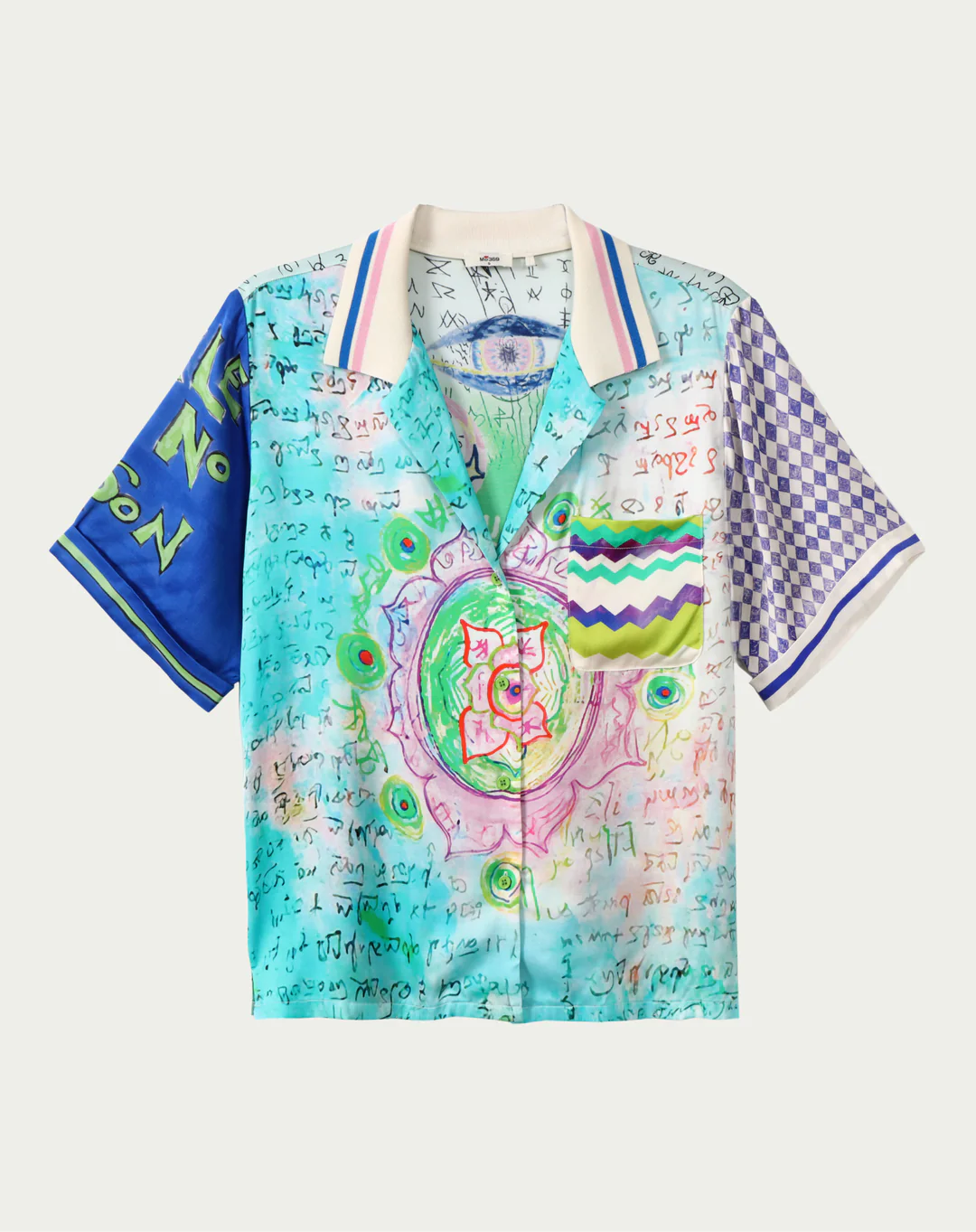 ME369 Aya Knit Collar Shirt