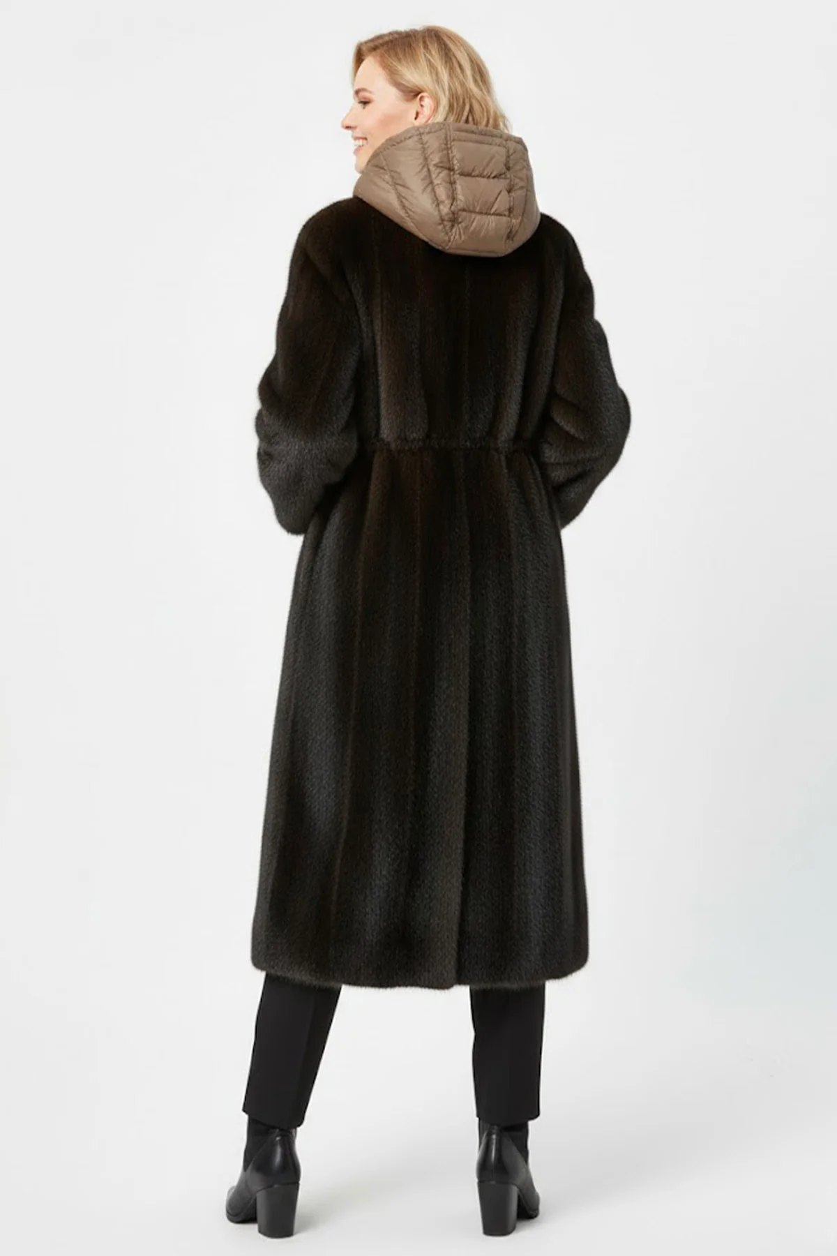 Derhy Gabrielle Faux Fur Layered Coat