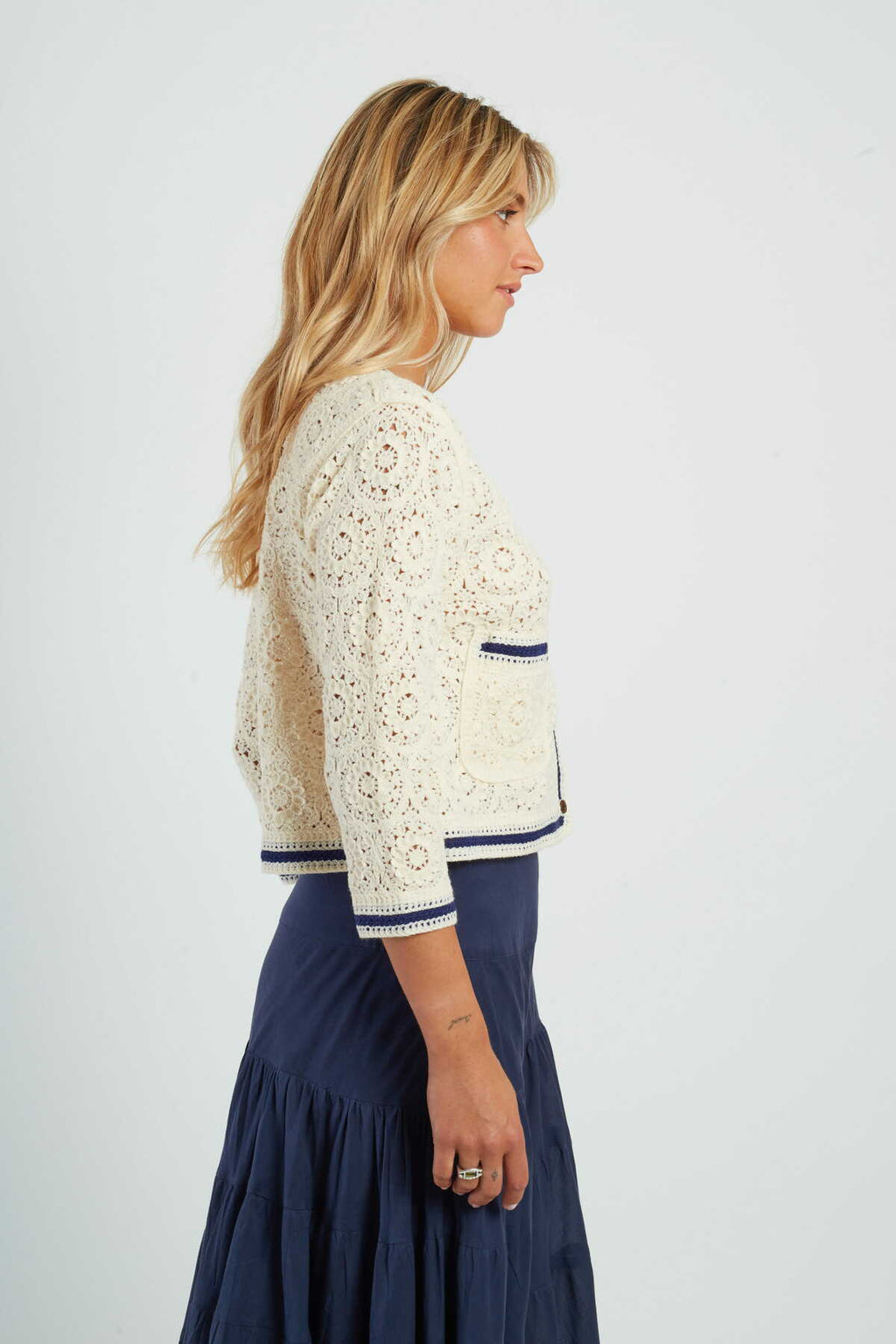 Derhy Paola Crochet Cardigan