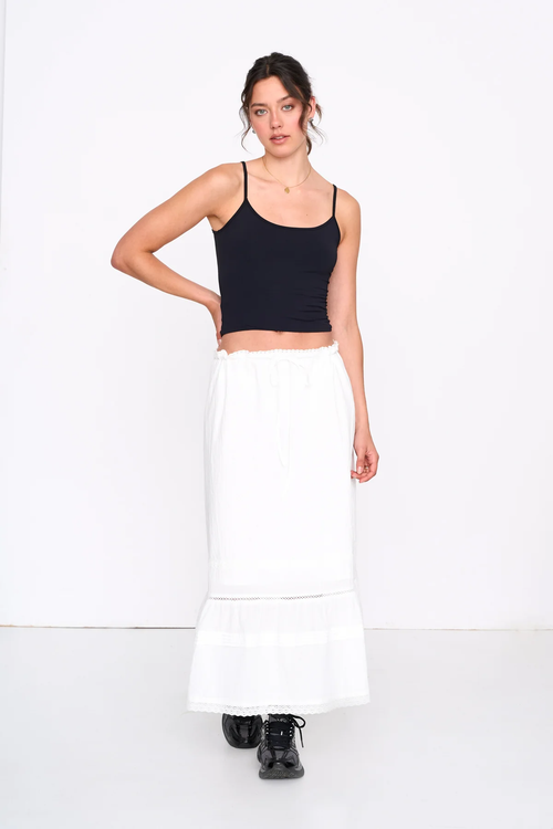 24Colours Boho Tiered Maxi Skirt