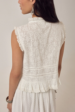 Load image into Gallery viewer, Maison Hotel Camila Embroidered Sleeveless top
