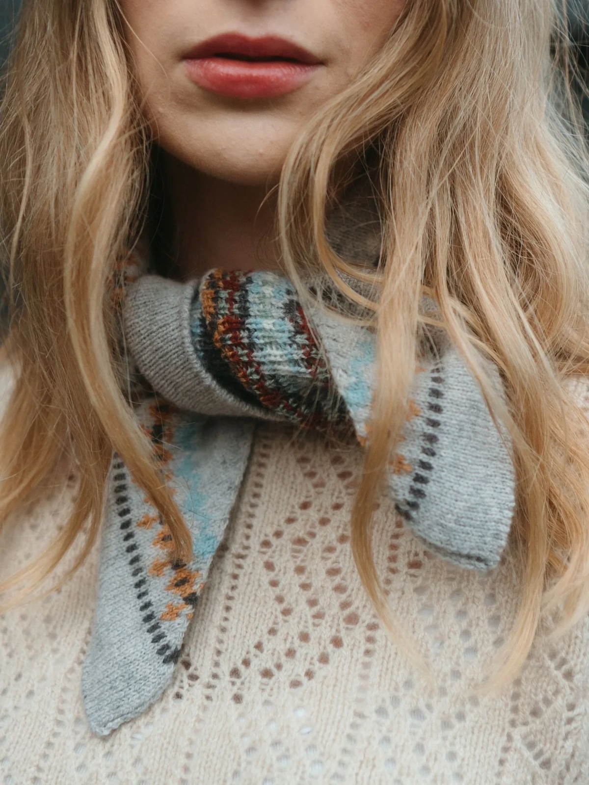 Eribe Fairisle Wool Neckerchief