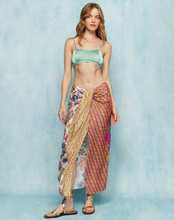 Load image into Gallery viewer, ME369 Luna Tie Front Midi Skirt
