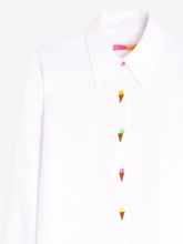 Load image into Gallery viewer, Vilagallo Ice Cream Linen Shirt
