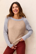 Tribal Oatmeal Double Layer Jumper