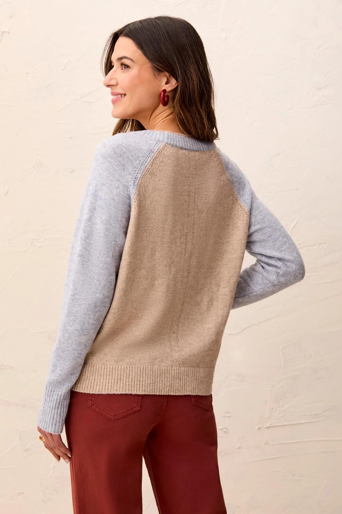 Tribal Oatmeal Double Layer Jumper