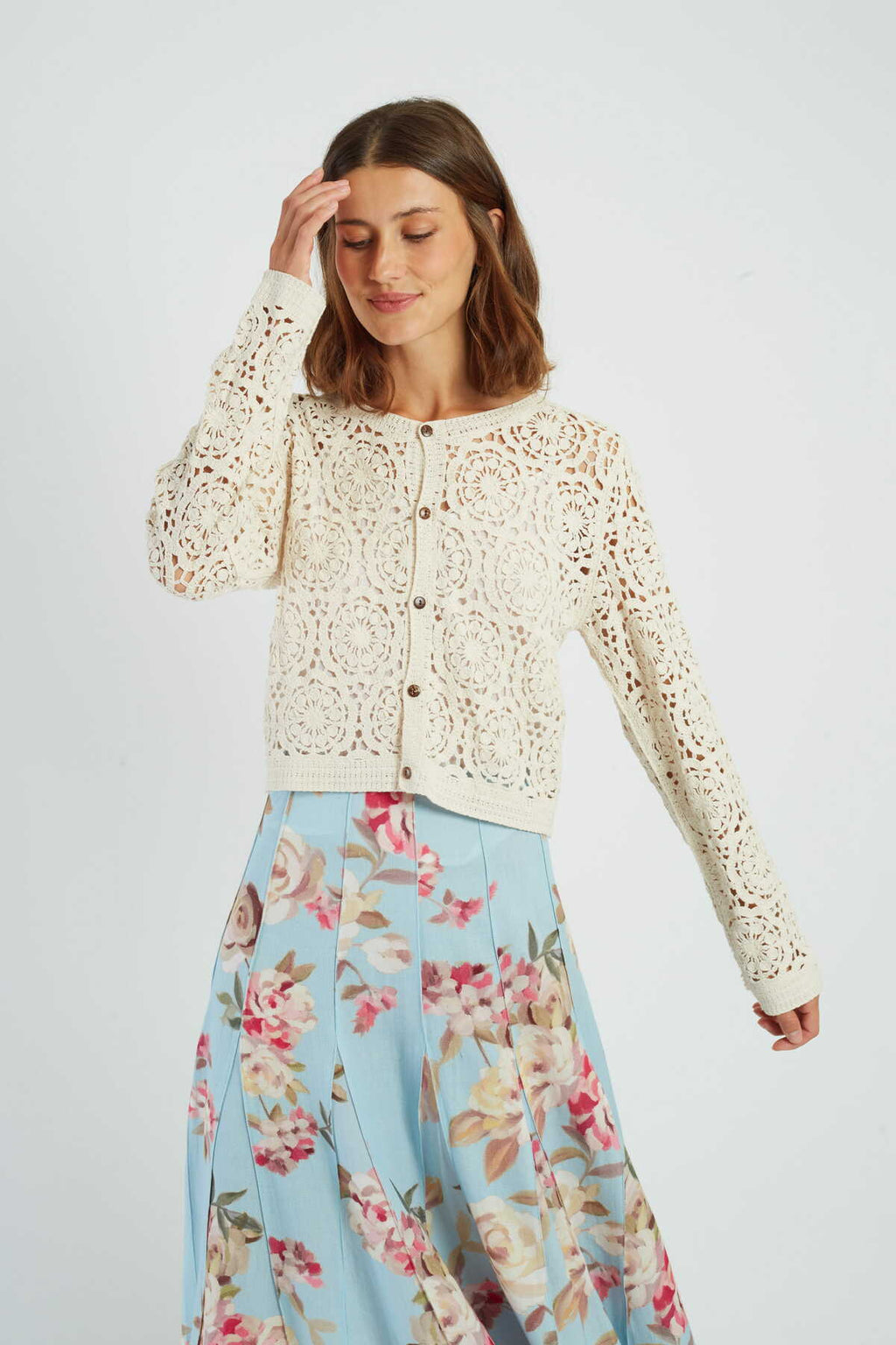 Derhy Pascaline Crochet Cardigan
