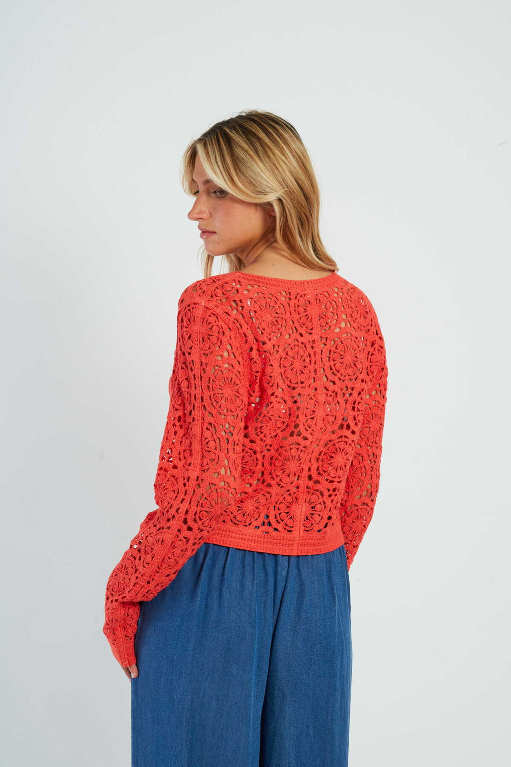 Derhy Pascaline Crochet Cardigan