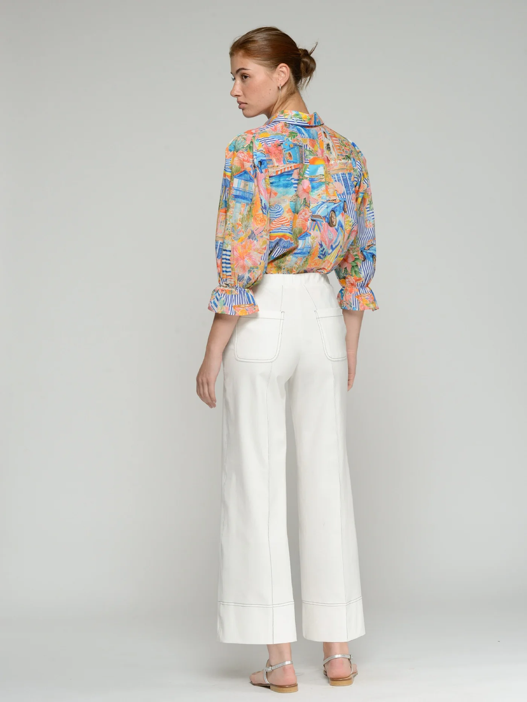 Vilagallo Wide Leg Stretch Trouser
