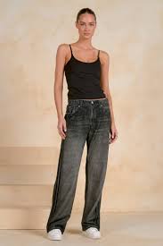 Elan Faux Printed Jeans