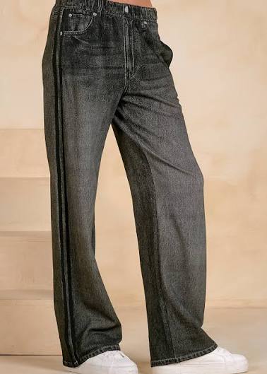 Elan Faux Printed Jeans