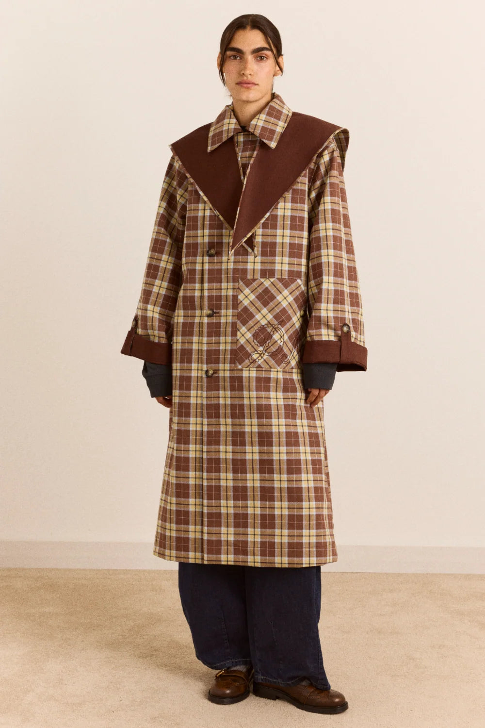Damson Madder Reversible Jerry Longline Trench